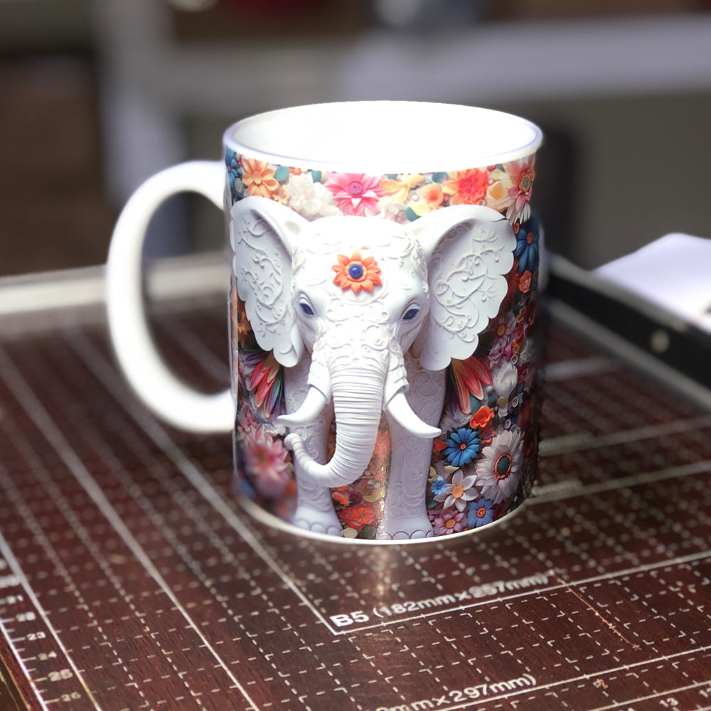 Creative 3D Elephant Mug