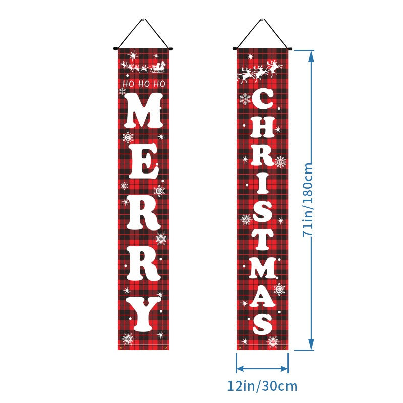 Christmas Door Banners - Party Decoration Flags