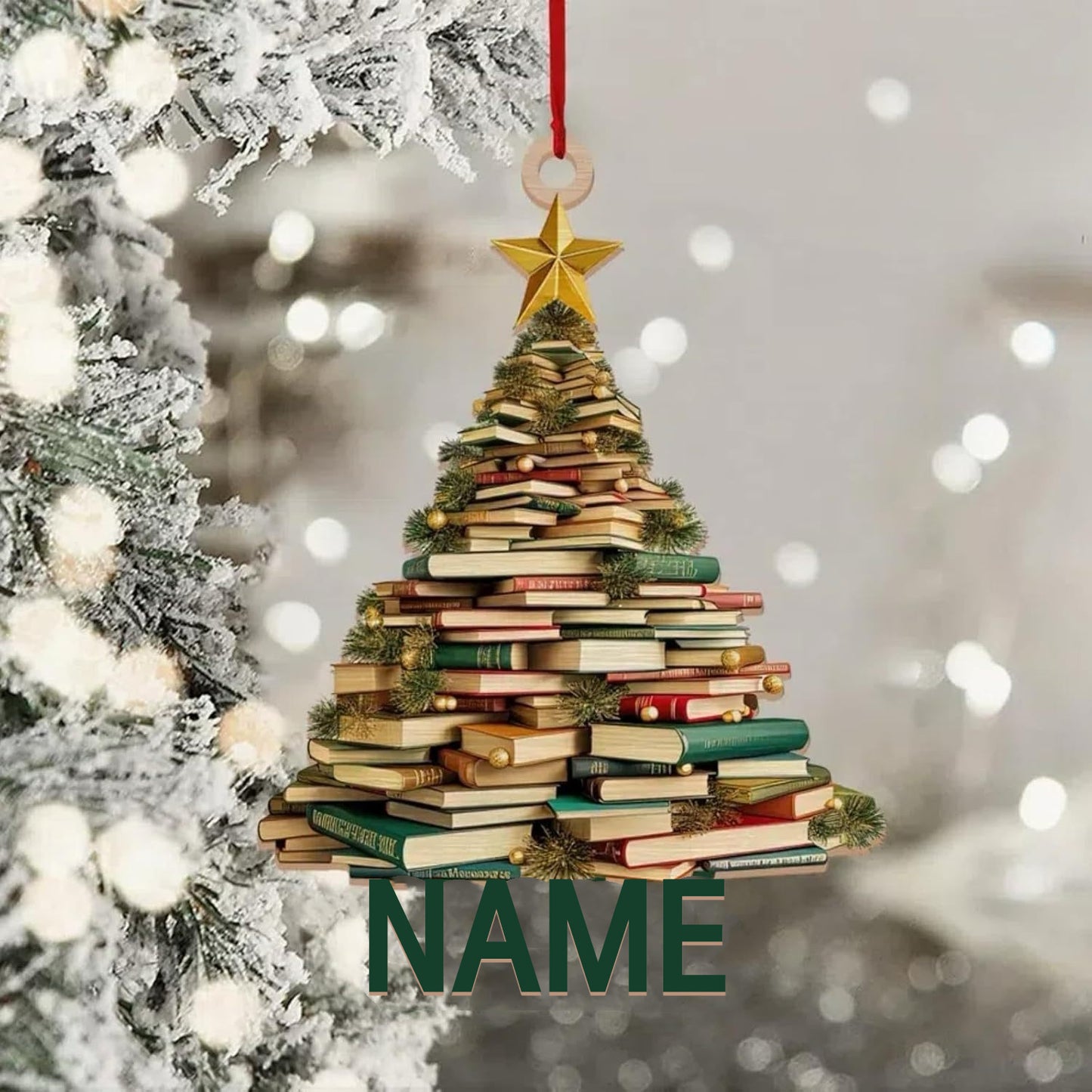 Book Christmas Ornaments  Home Party Decorations