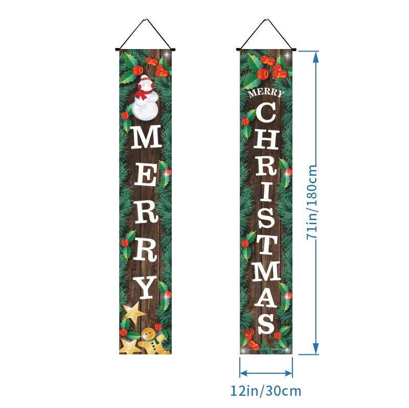 Christmas Door Banners - Party Decoration Flags