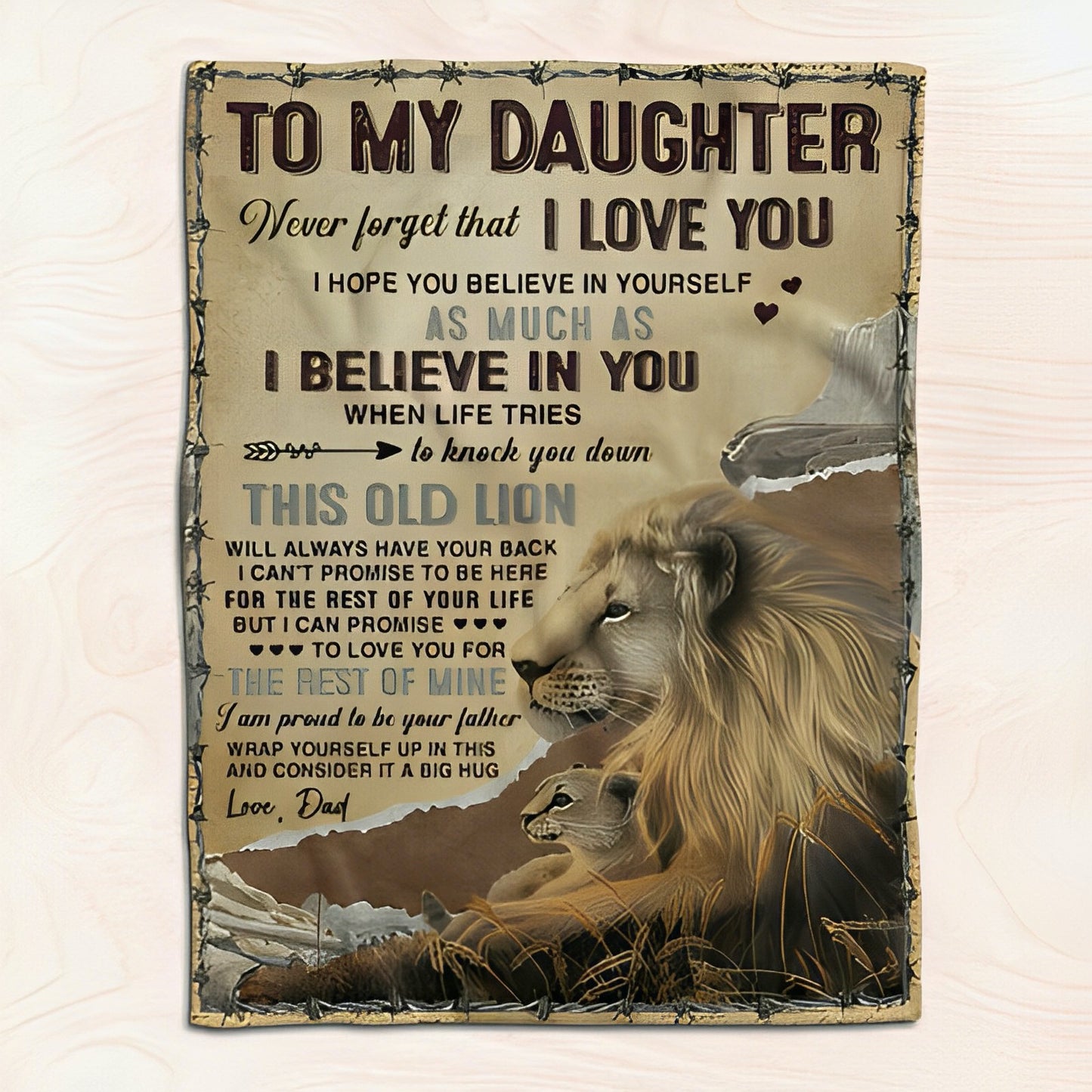 Lion Premium Blanket - I Believe In You