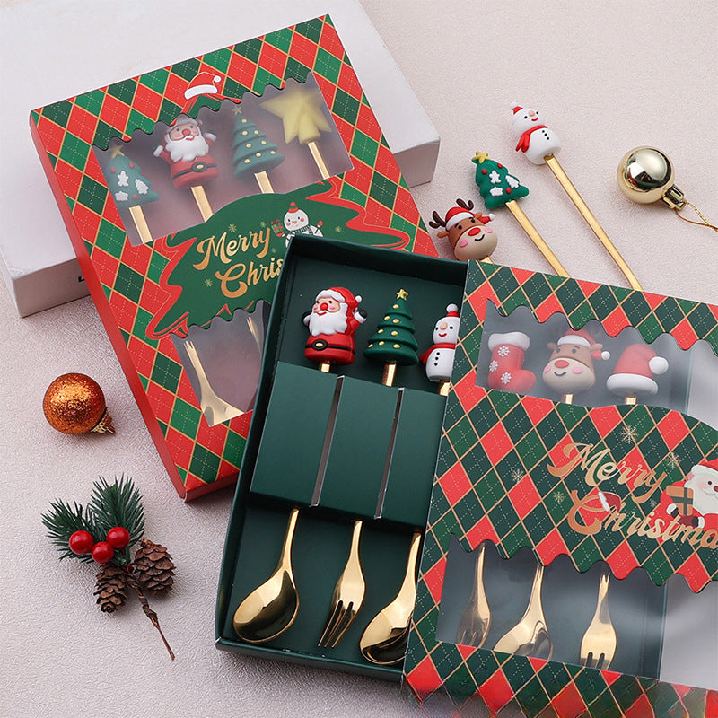 Santa Cutlery Boxes & Tree Decorations for Kids