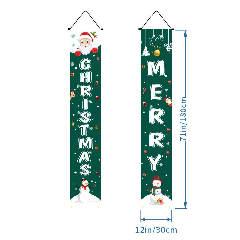 Christmas Door Banners - Party Decoration Flags