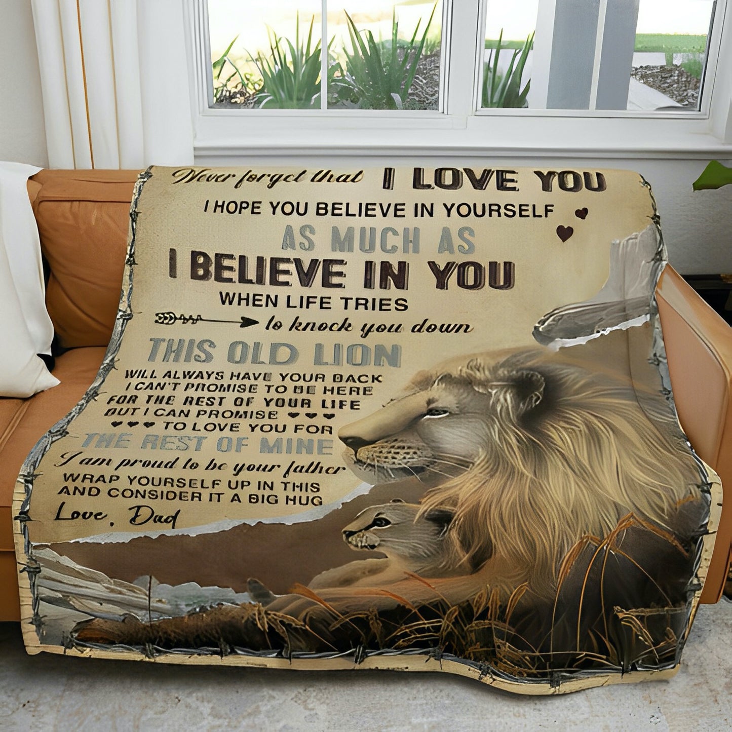 Lion Premium Blanket - I Believe In You