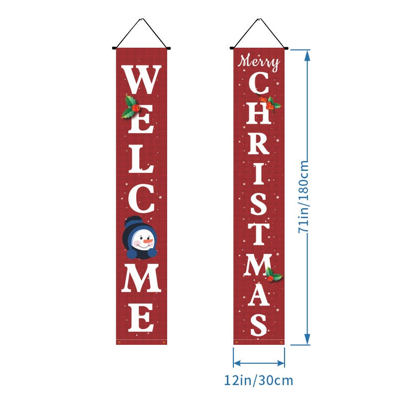 Christmas Door Banners - Party Decoration Flags