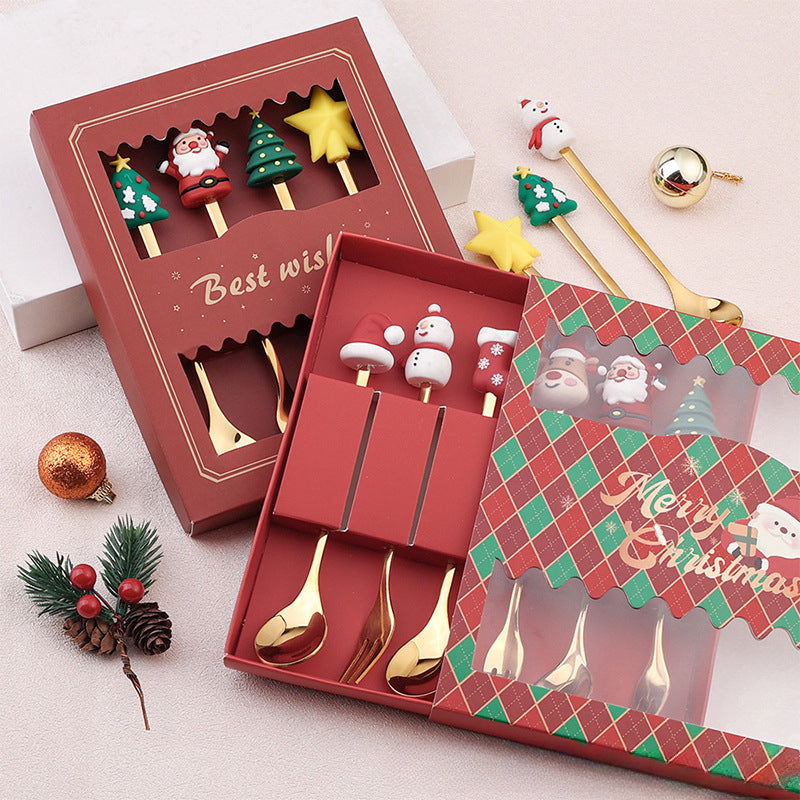 Santa Cutlery Boxes & Tree Decorations for Kids