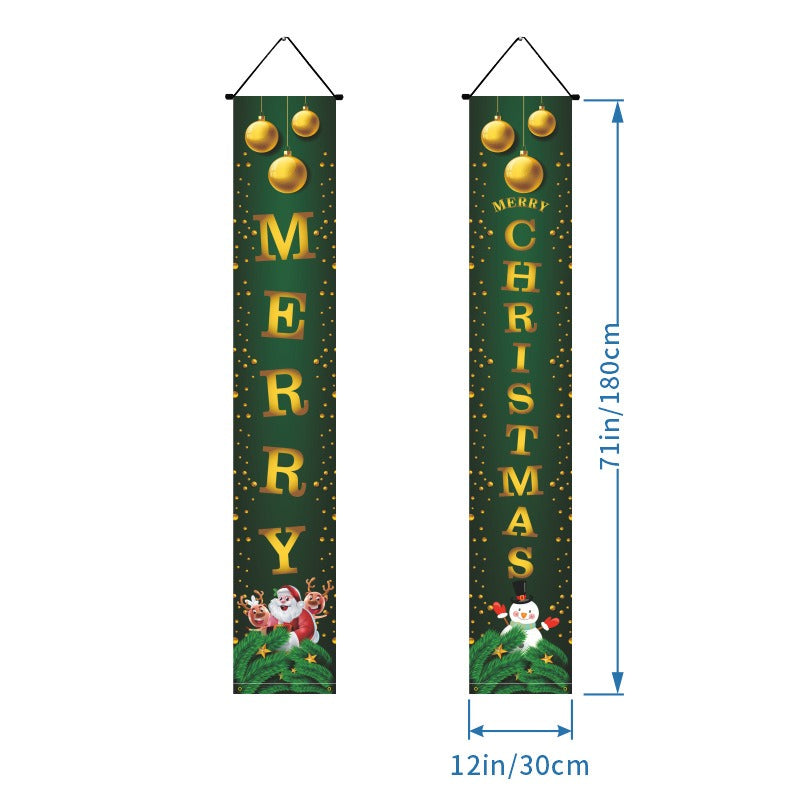 Christmas Door Banners - Party Decoration Flags