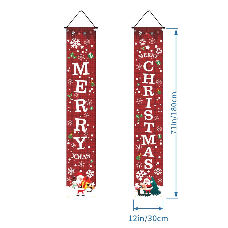 Christmas Door Banners - Party Decoration Flags