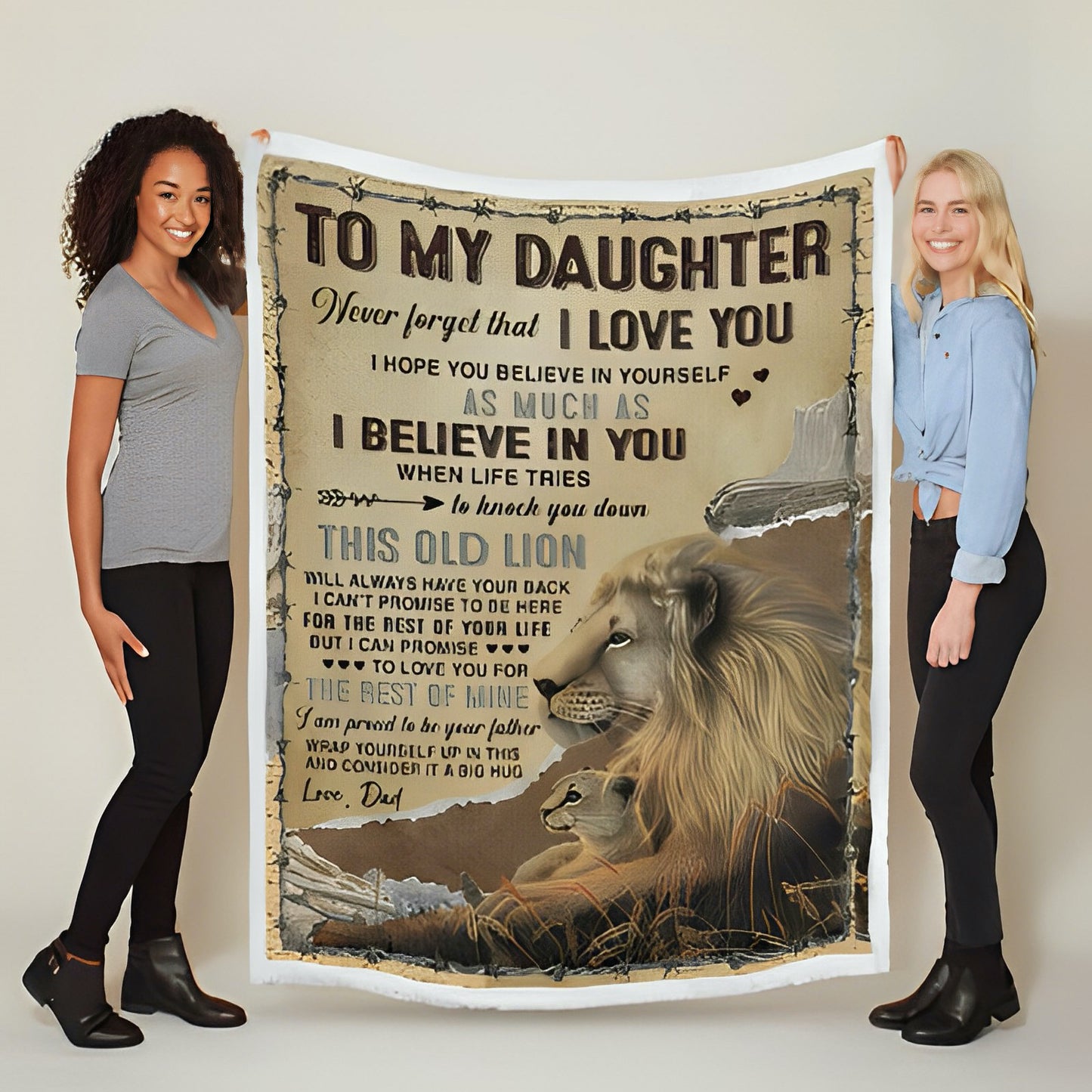 Lion Premium Blanket - I Believe In You