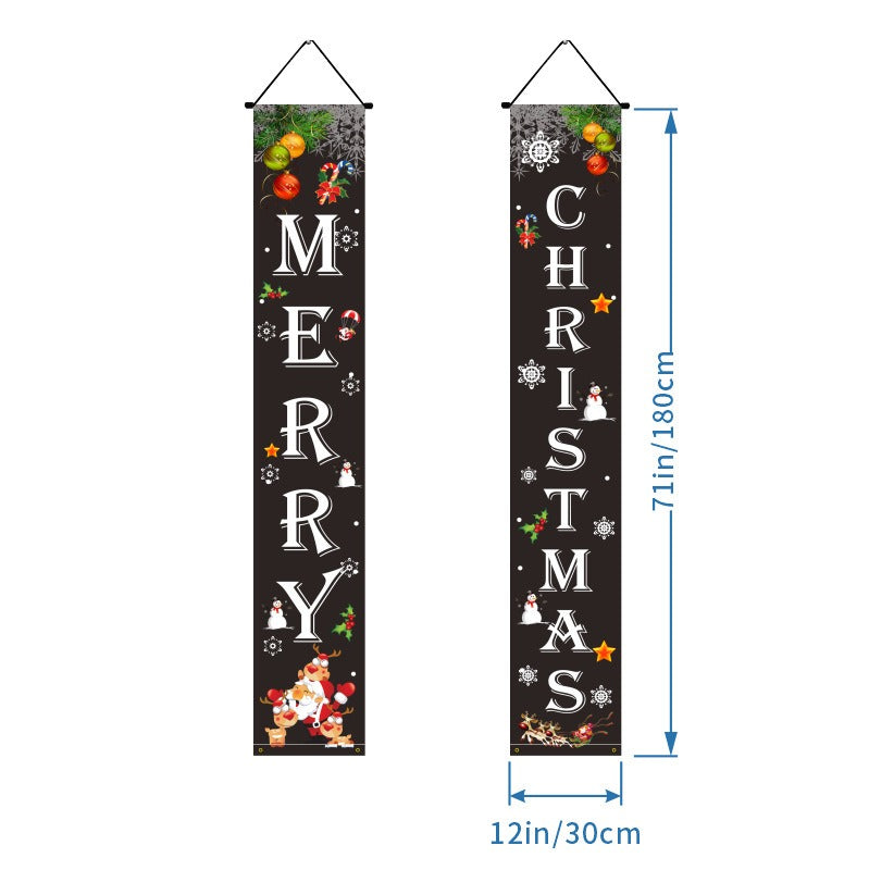 Christmas Door Banners - Party Decoration Flags