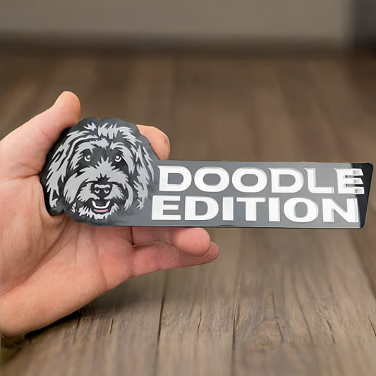 Goldendoodle Car Badge Car Emblem CE009