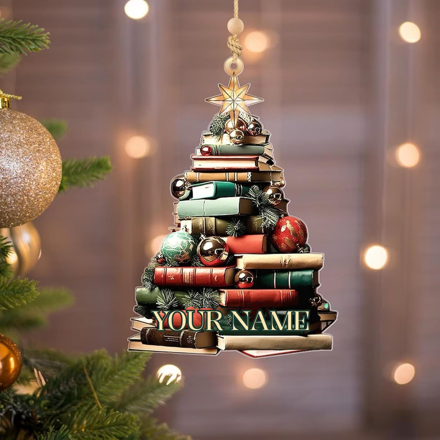 Book Christmas Ornaments  Home Party Decorations