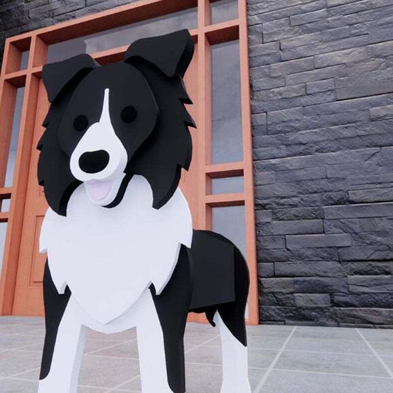 Border Collie Planter AP038