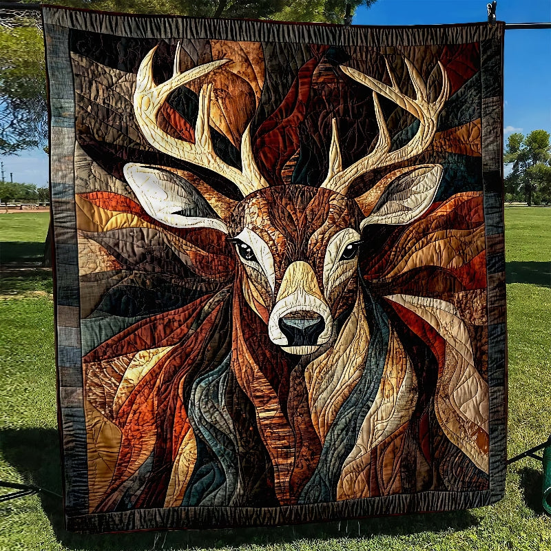 Woodland Majesty Elk Blanket - D302 - Premium Blanket