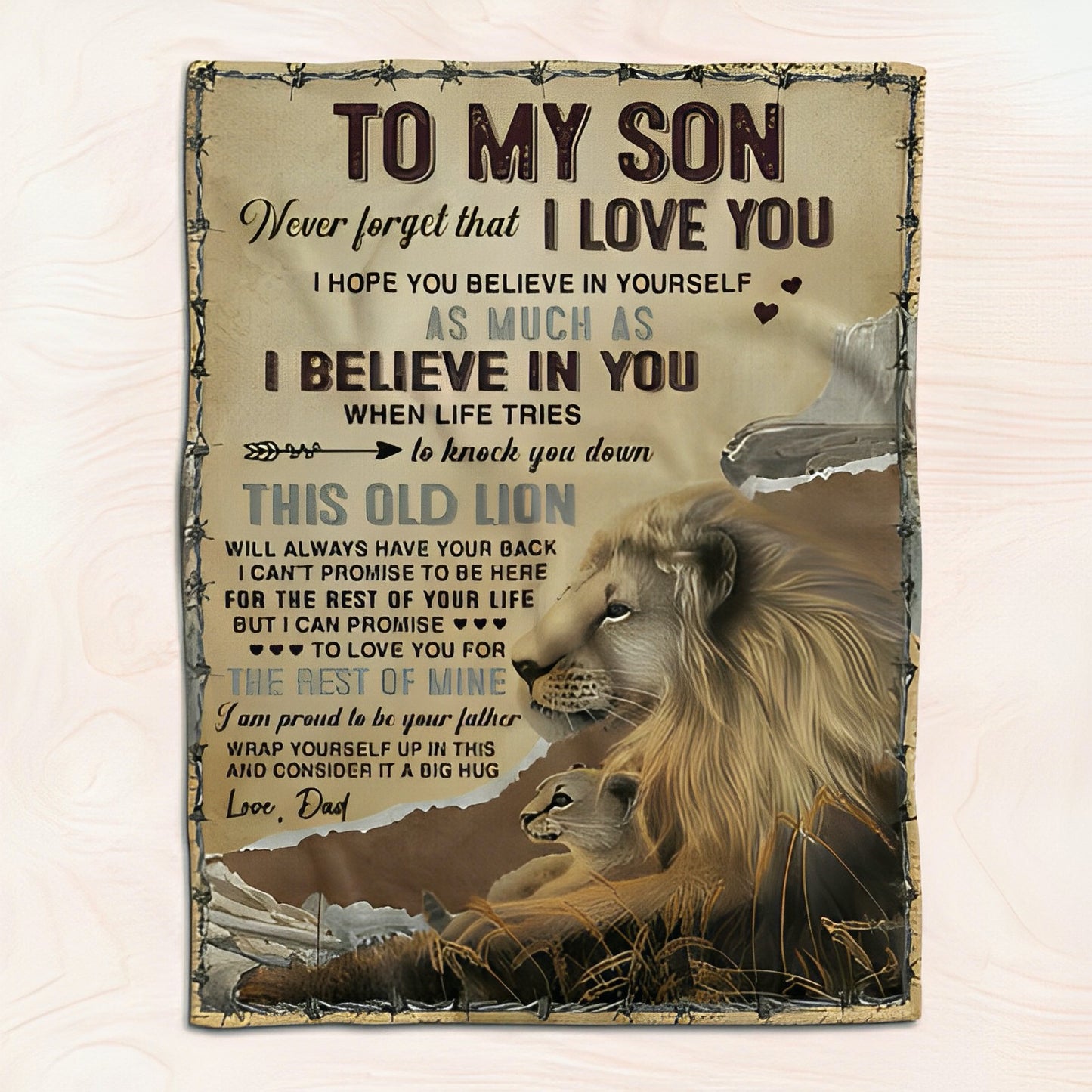 Lion Premium Blanket - I Believe In You