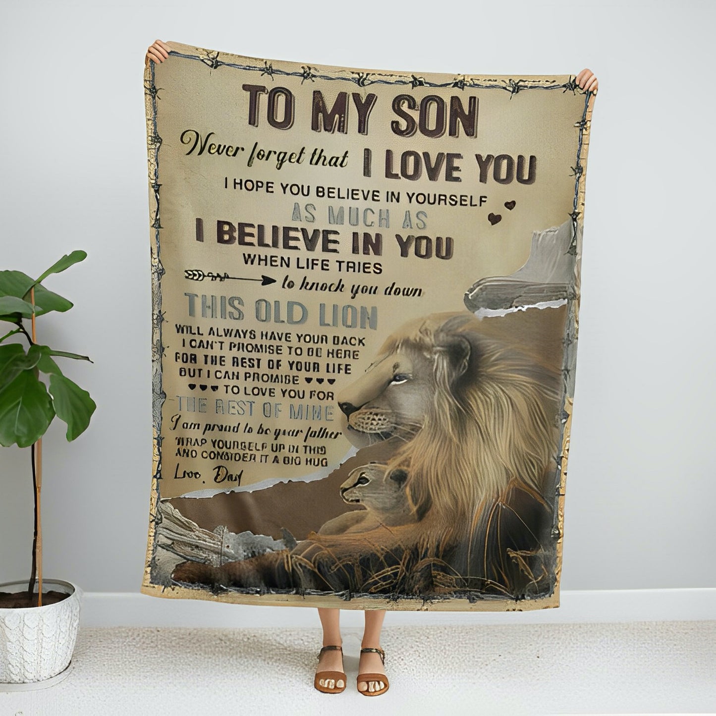 Lion Premium Blanket - I Believe In You