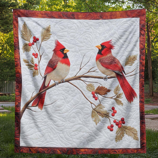 Heartfelt Red Cardinal Blanket - F606 - Premium Blanket