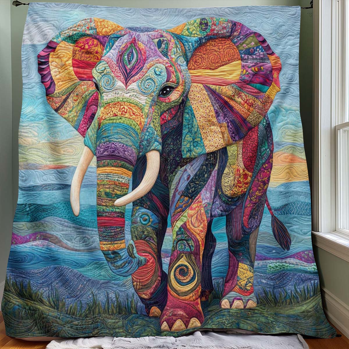 Charming Elephant Blanket - H236 - Premium Blanket