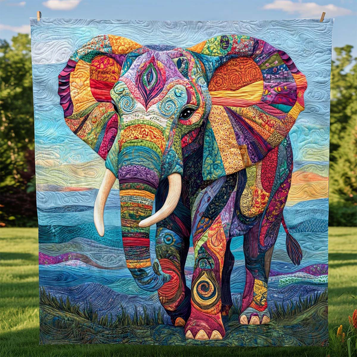 Charming Elephant Blanket - H236 - Premium Blanket