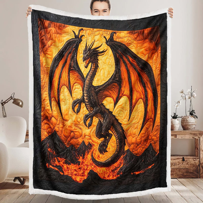 Lava Dragon Blanket - H245 - Premium Blanket