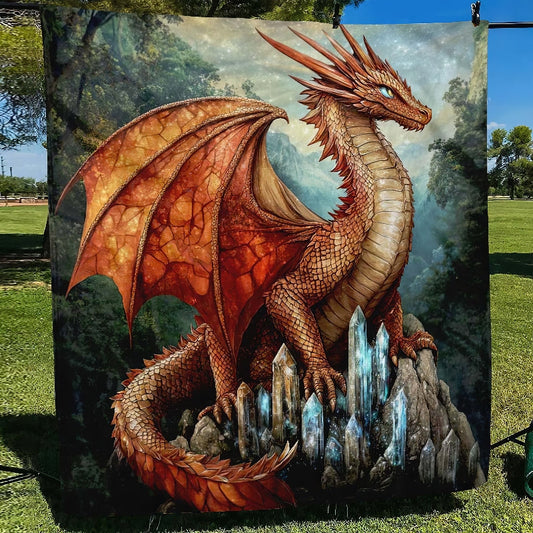 Frost Peak Dragon Blanket - H247 - Premium Blanket