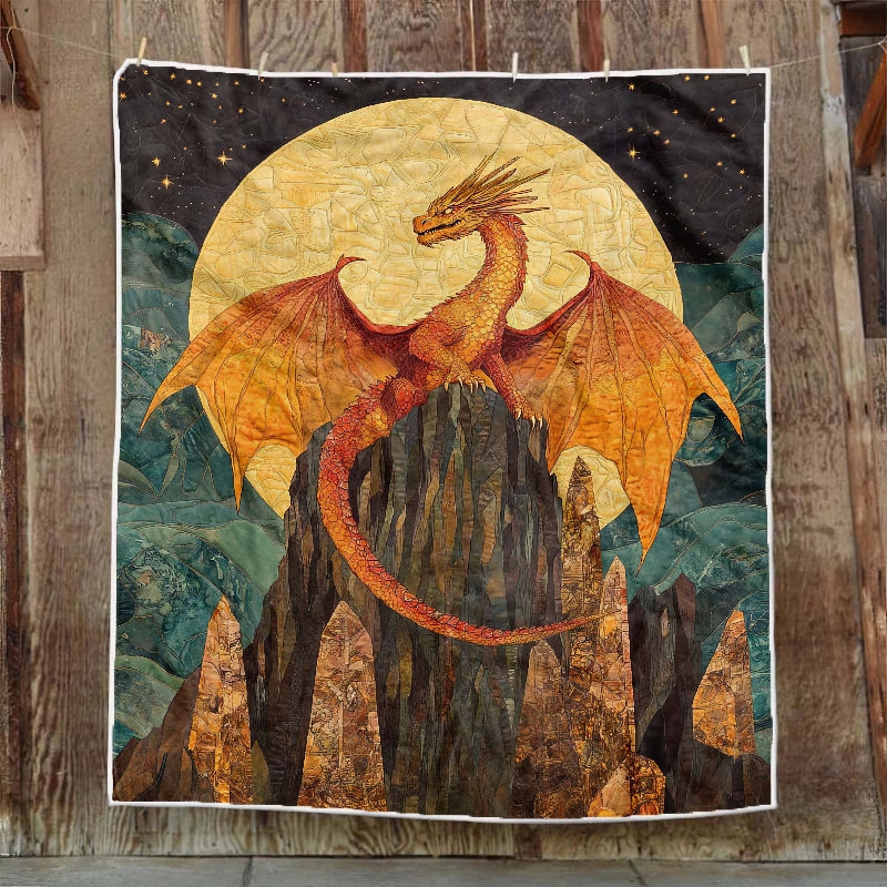 Moonlit Dragon Summit Blanket - H248 - Premium Blanket