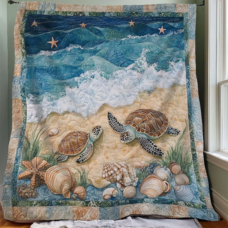 Marine Sea Turtles Blanket - H267 - Premium Blanket