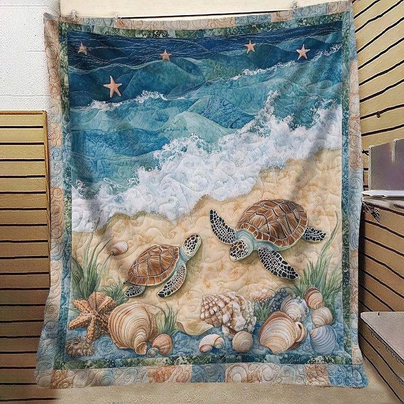 Marine Sea Turtles Blanket - H267 - Premium Blanket