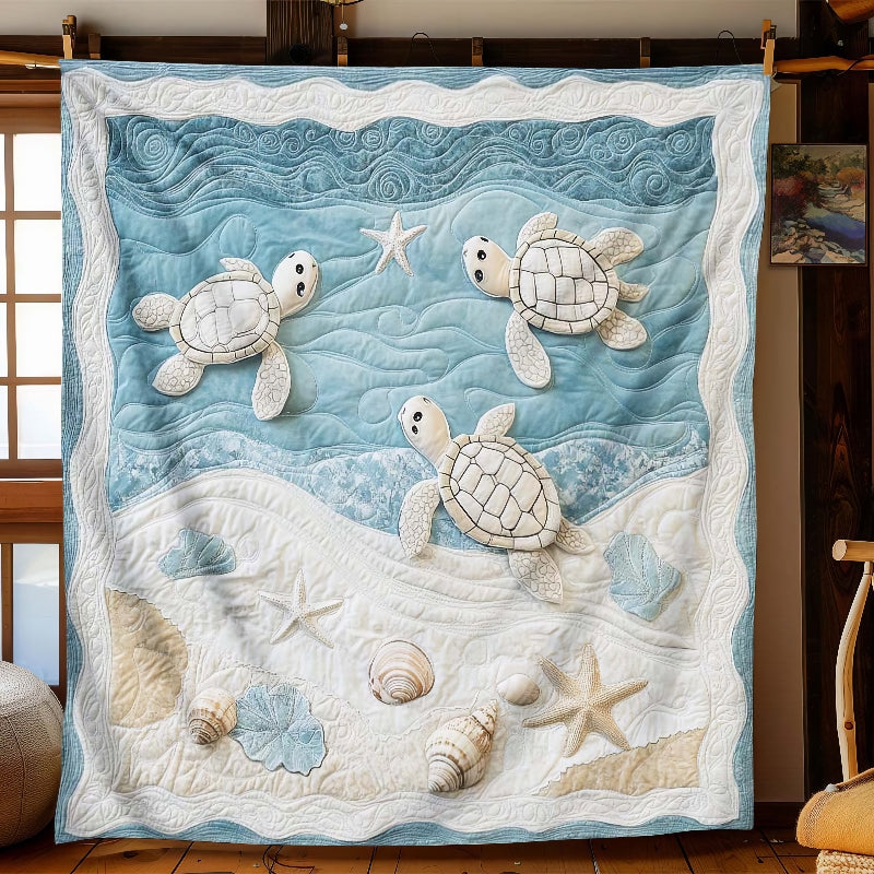 Marine Sea Turtles Blanket - H268 - Premium Blanket