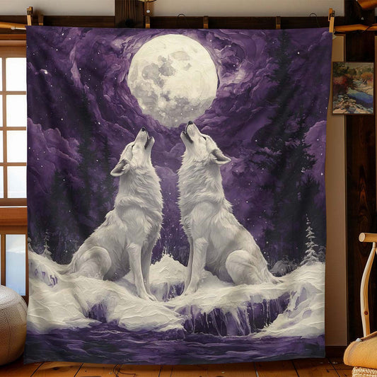 Mystic Moonlight Wolves Blanket - H272 - Premium Blanket