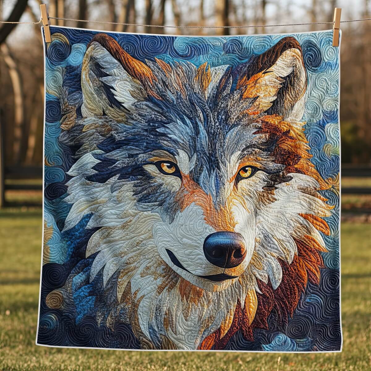 Majestic Wolf Blanket - H276 - Premium Blanket