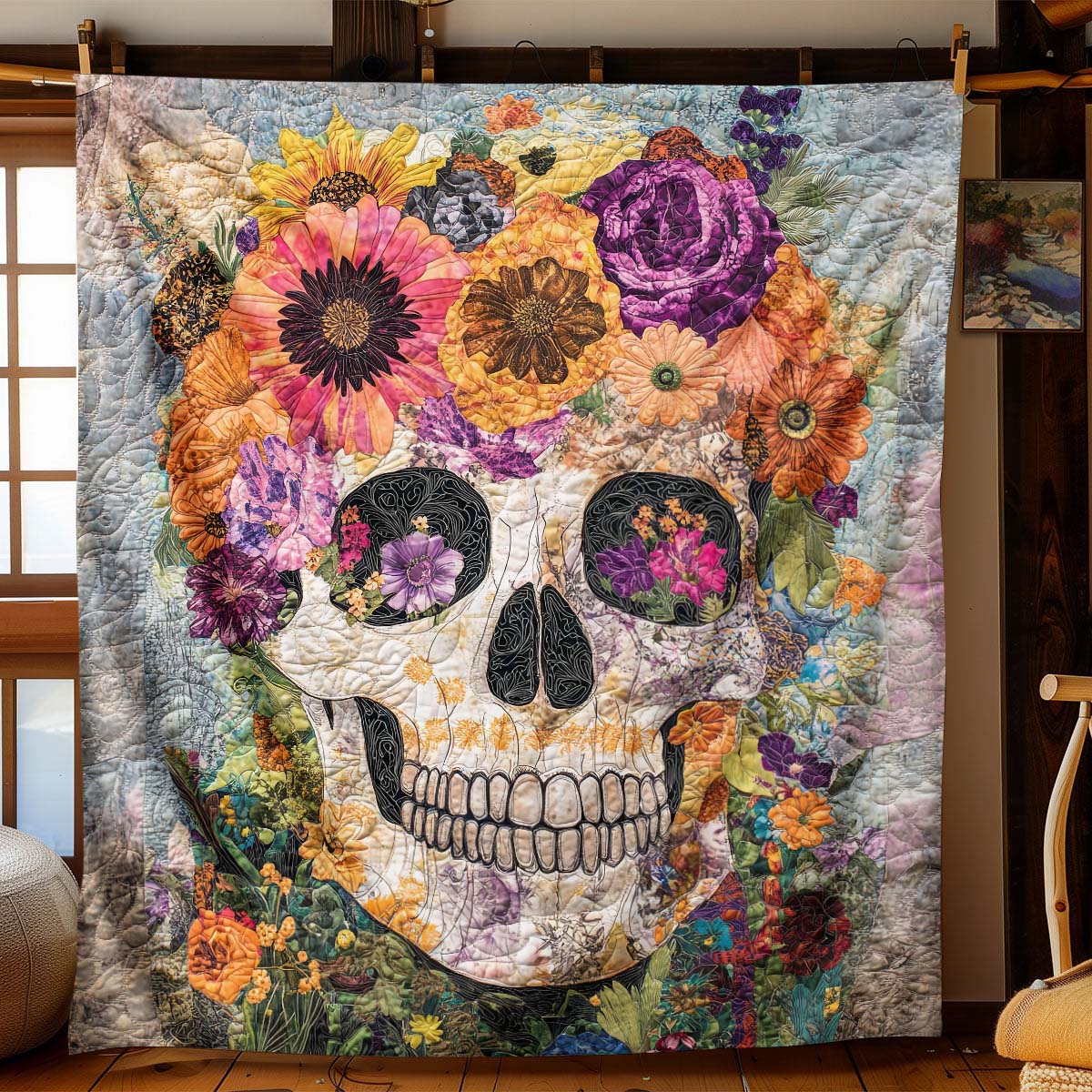 Mystique Solo Skull Blanket - H300 - Premium Blanket