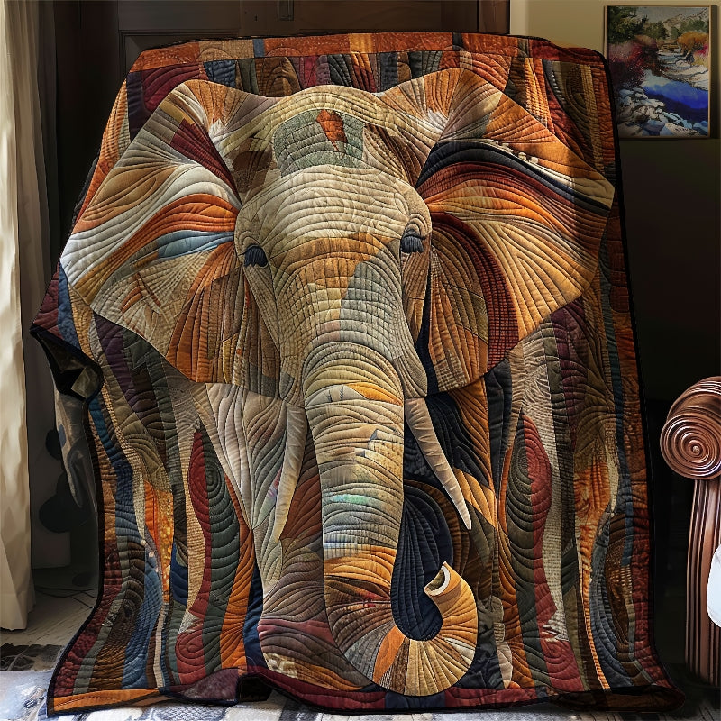 Midnight Wanderer Elephant Blanket - H324 - Premium Blanket