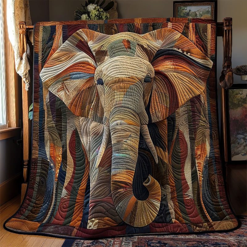 Midnight Wanderer Elephant Blanket - H324 - Premium Blanket