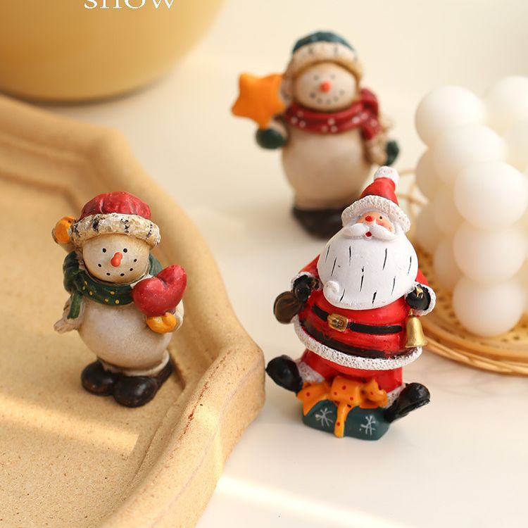 Cute Snowman & Santa Hanging Pendants - Lightweight Party Decor N