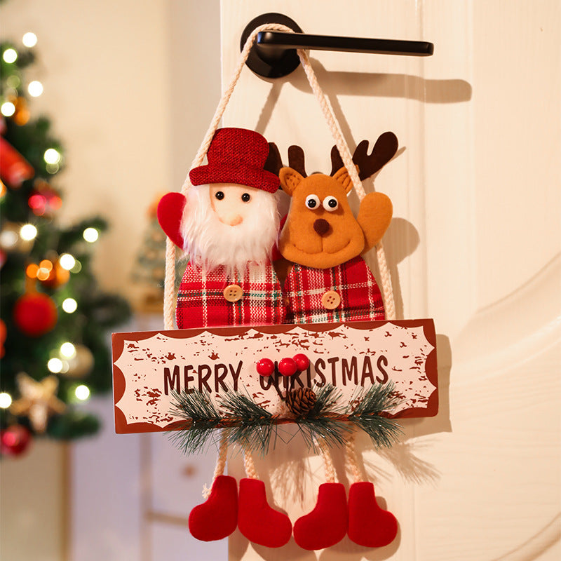 Santa, Snowman & Deer Christmas Pendants - Holiday Decor