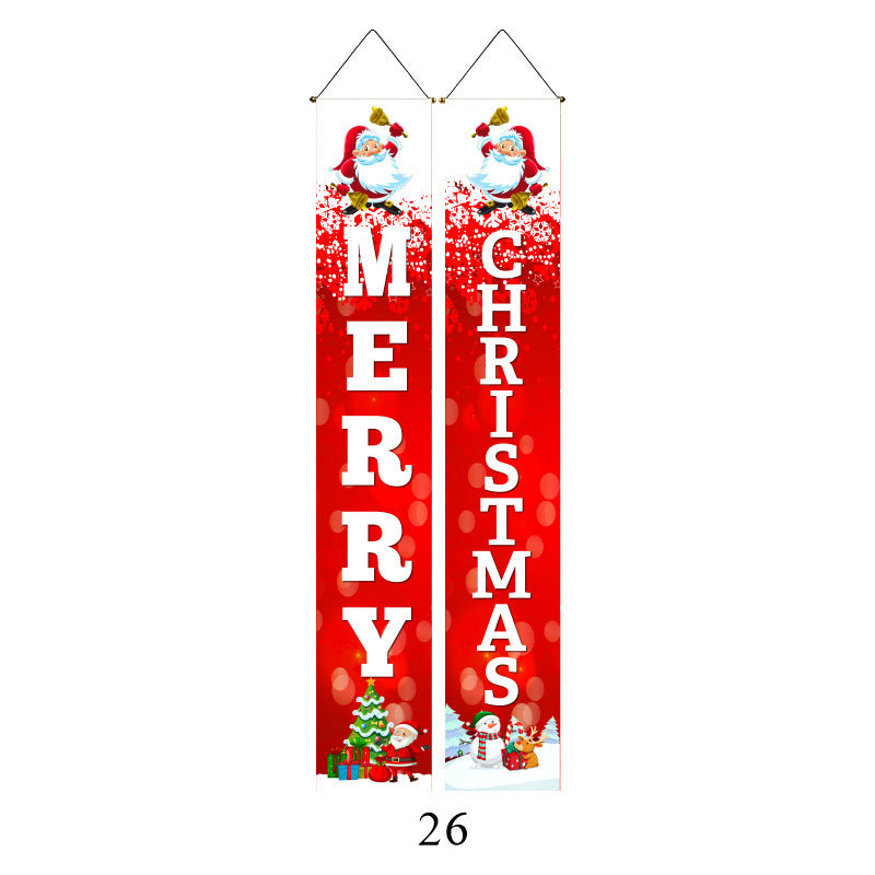 Christmas Door Banners - Party Decoration Flags