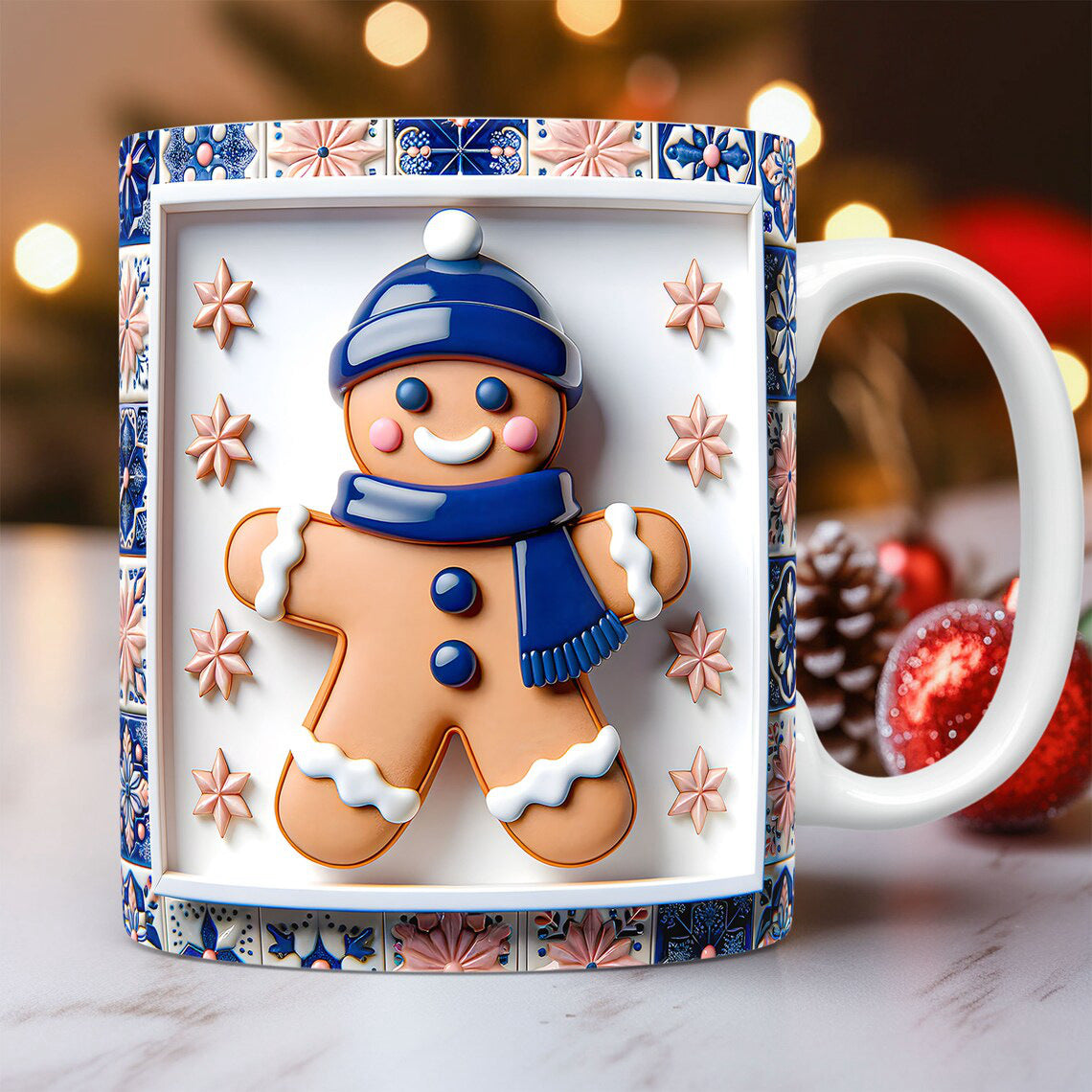 Christmas 3D Sugar Cookie Man Mug