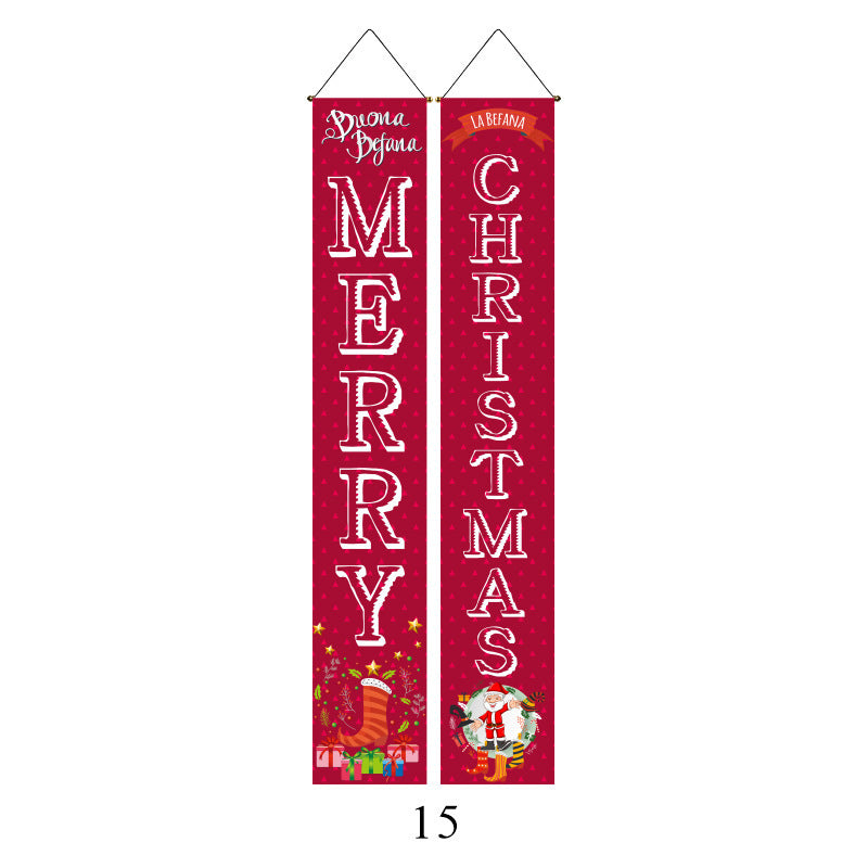 Christmas Door Banners - Party Decoration Flags