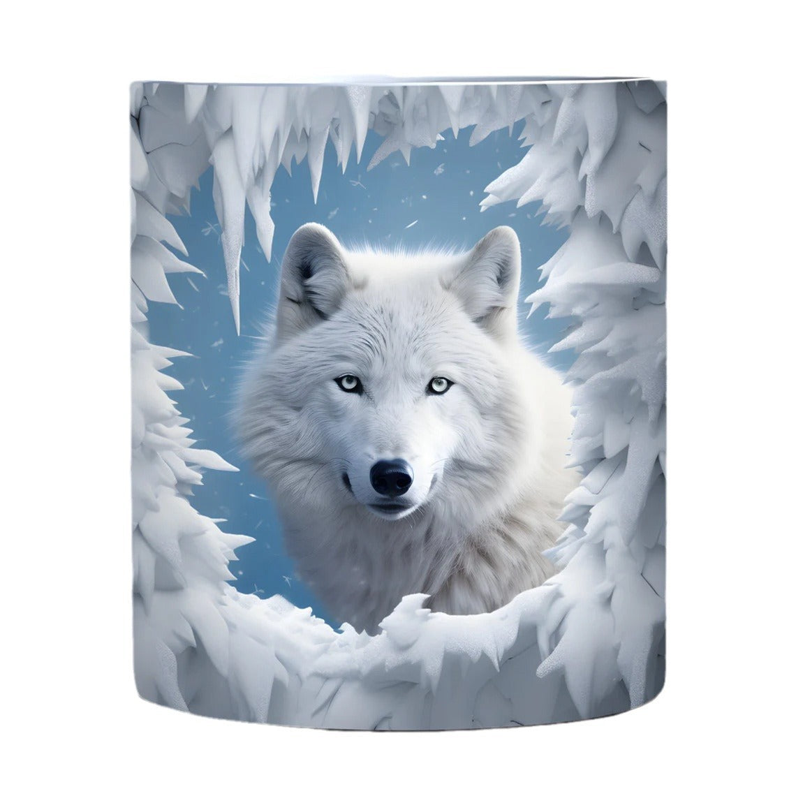 3D Animal Mug – Snow Wolf, Dino, Alpaca & Frog