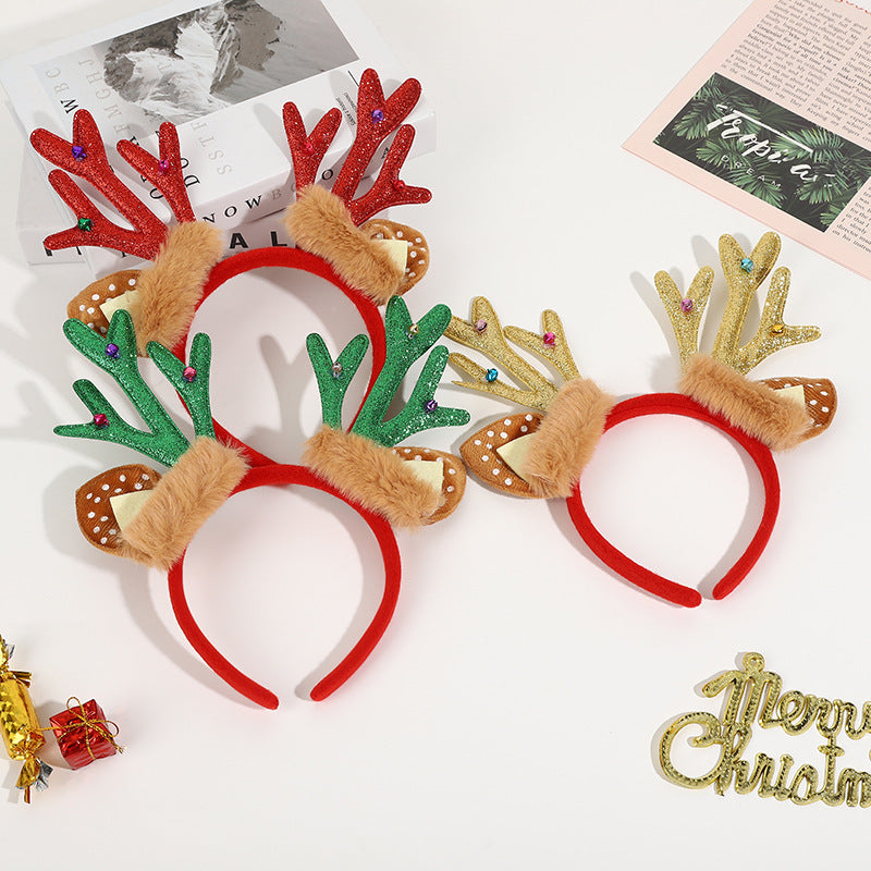 Deer Horn Christmas Headband - Party Ornaments for Kids