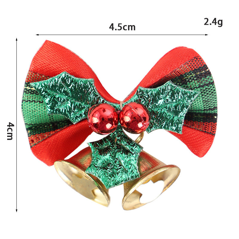 Mini Bell Bow - Christmas Wreath & Gift Box Decor