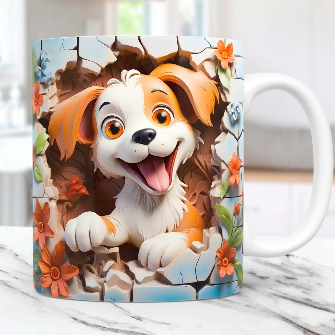 3D Animal Mug – Panda, Sloth & Monkey Ceramic Tea Cup