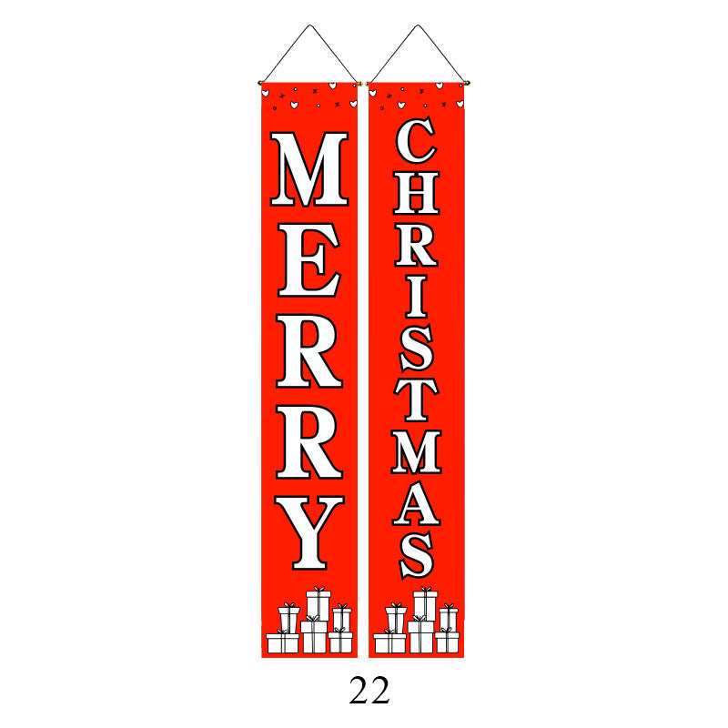 Christmas Door Banners - Party Decoration Flags