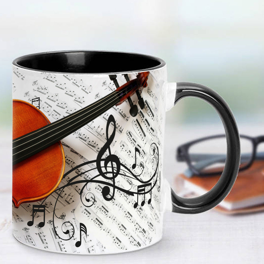 350ml Music Mug – Guitar, Piano, Violin & Guzheng