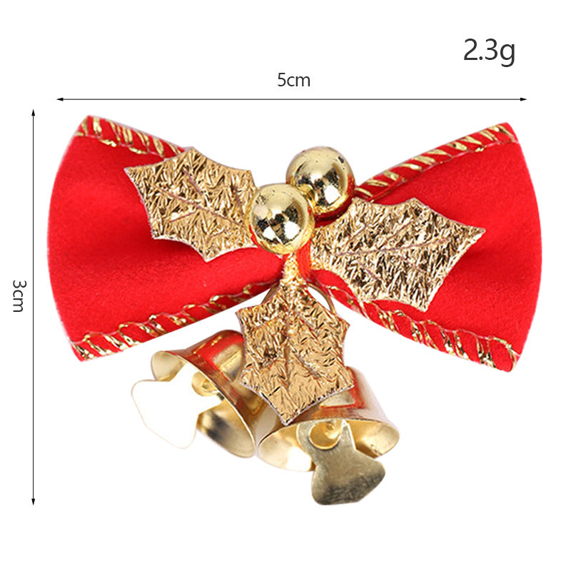 Mini Bell Bow - Christmas Wreath & Gift Box Decor