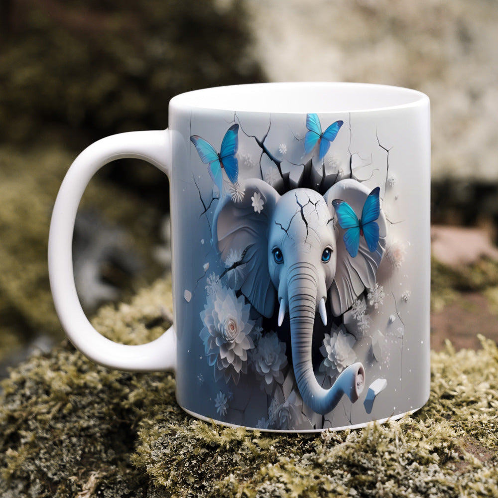 Creative 3D Elephant Mug