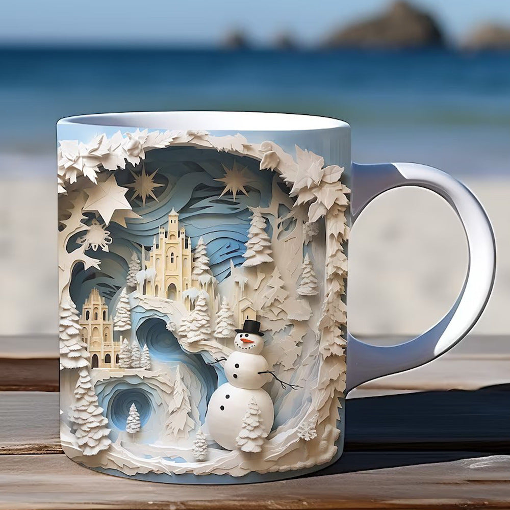 Christmas 3D Snowman Mug