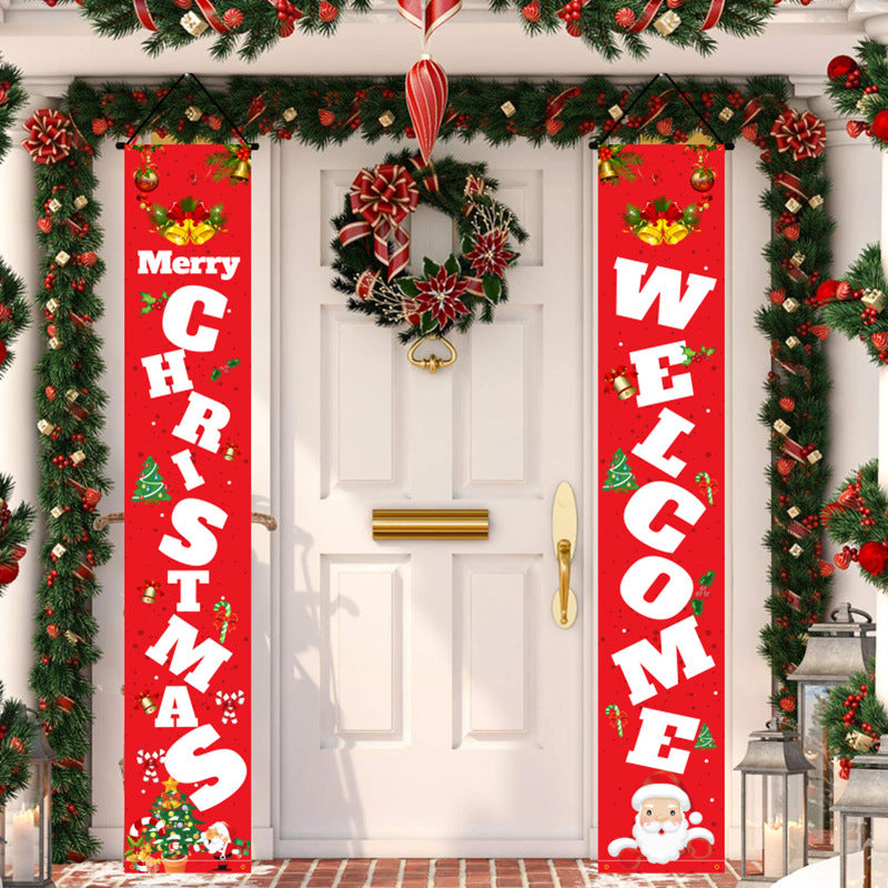 Christmas Door Banners - Party Decoration Flags