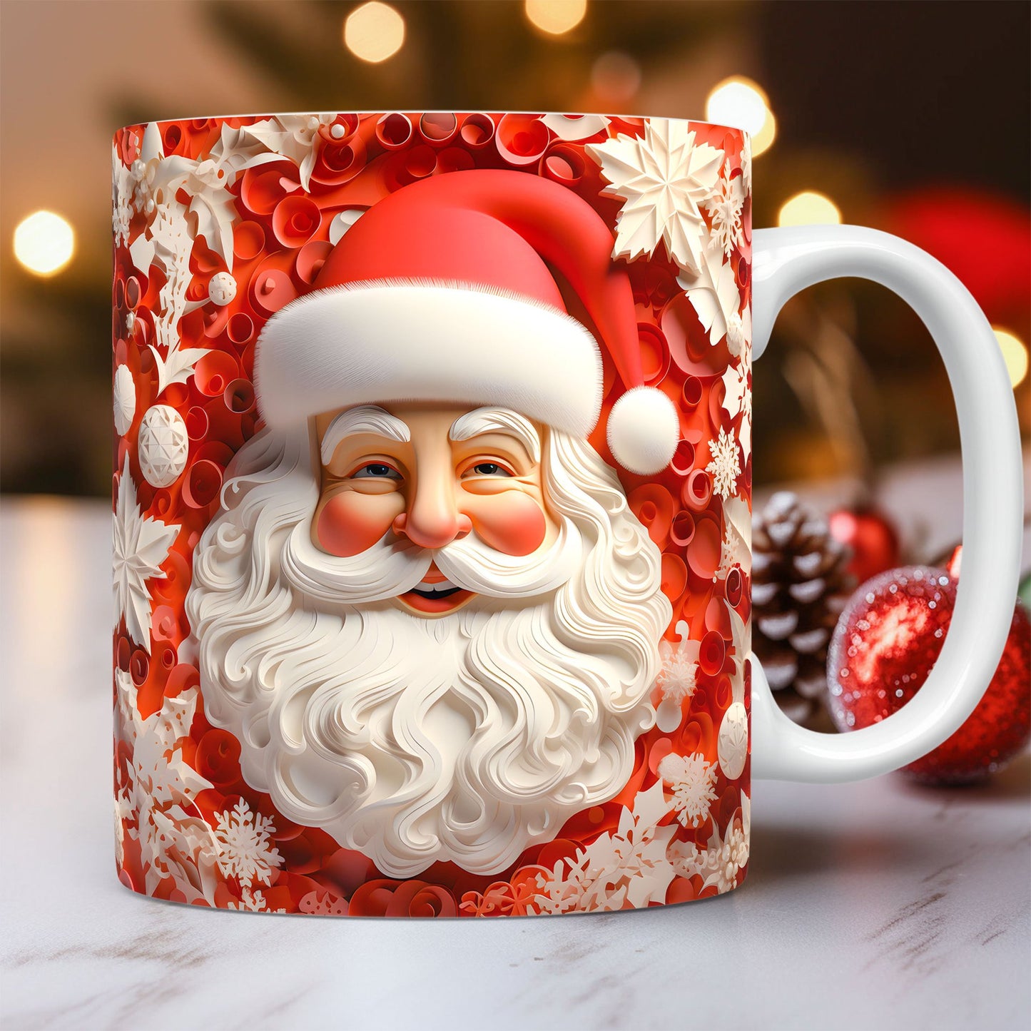 Christmas 3D Santa Mug